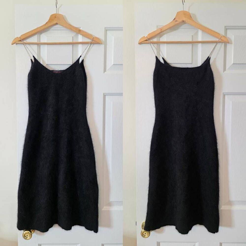 Ralph Lauren Vintage Angora Black Dress S